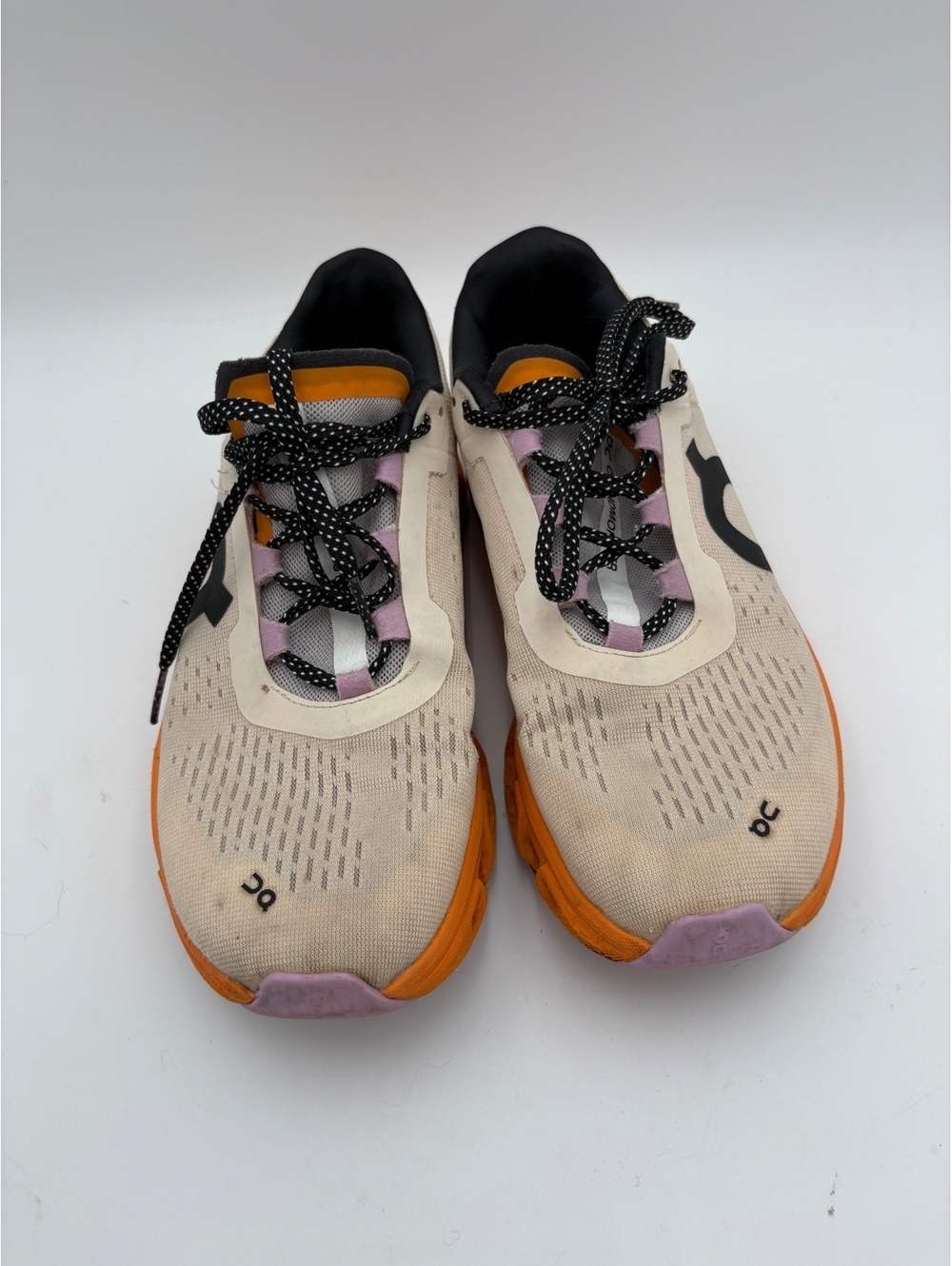 On Cloud Cloud Monster Woman’s 8.5 Running Shoes in White and Orange Sneakers - Picture 5 of 9